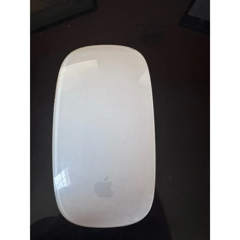 Apple Magic Mouse 1 White Silver Bluetooth Wireless Tested Working Clean